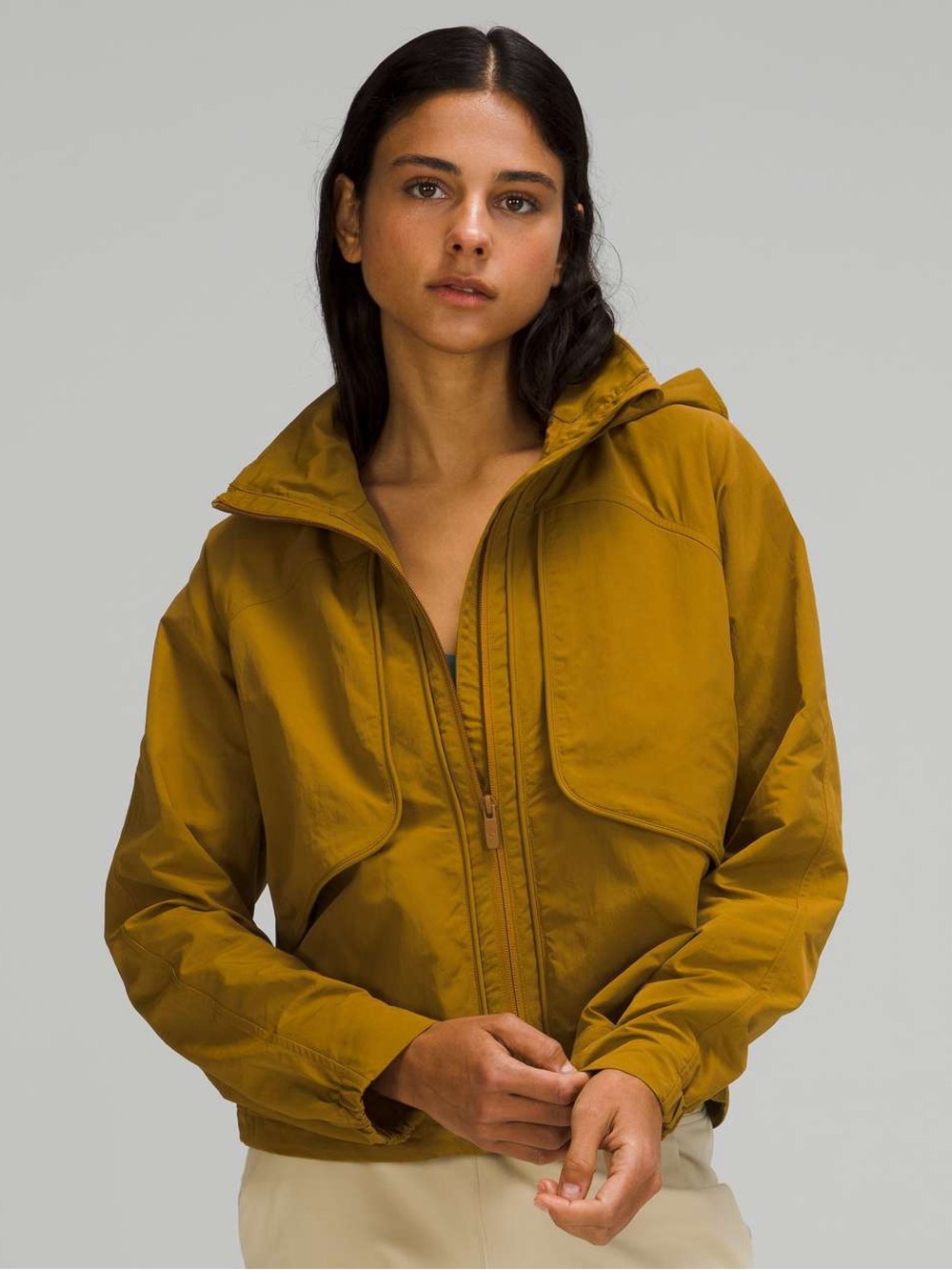 Lululemon Always Effortless Jacket in Golden Spice Ochre Size 12